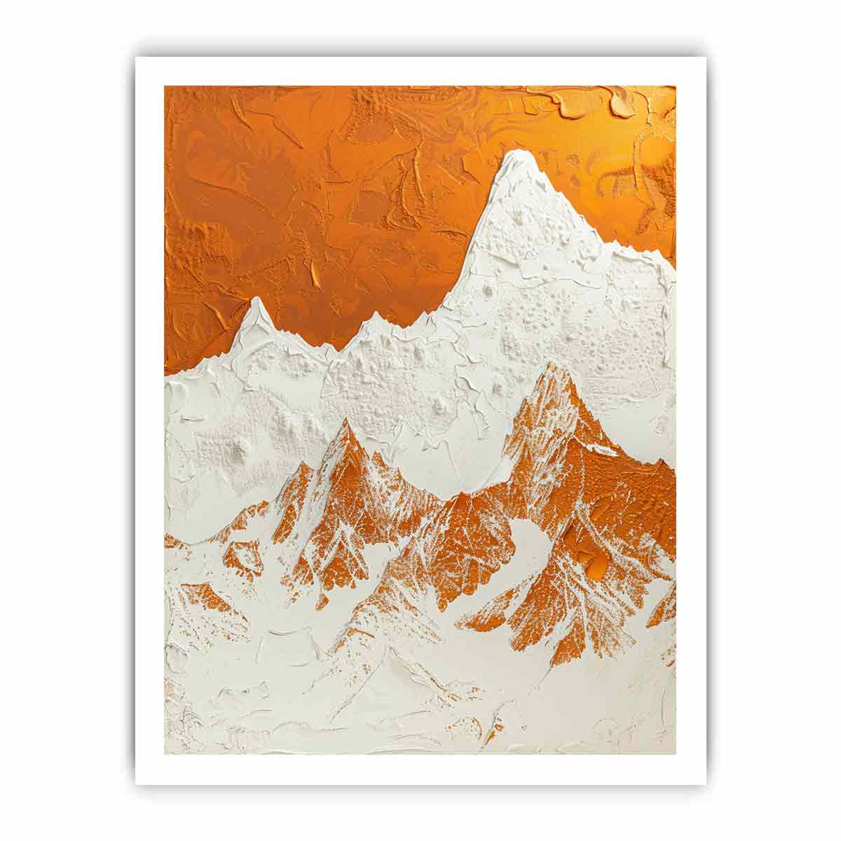 Textured Mountian  Canvas painting