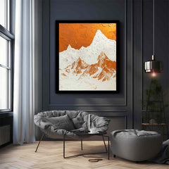 Textured Mountian  Canvas painting
