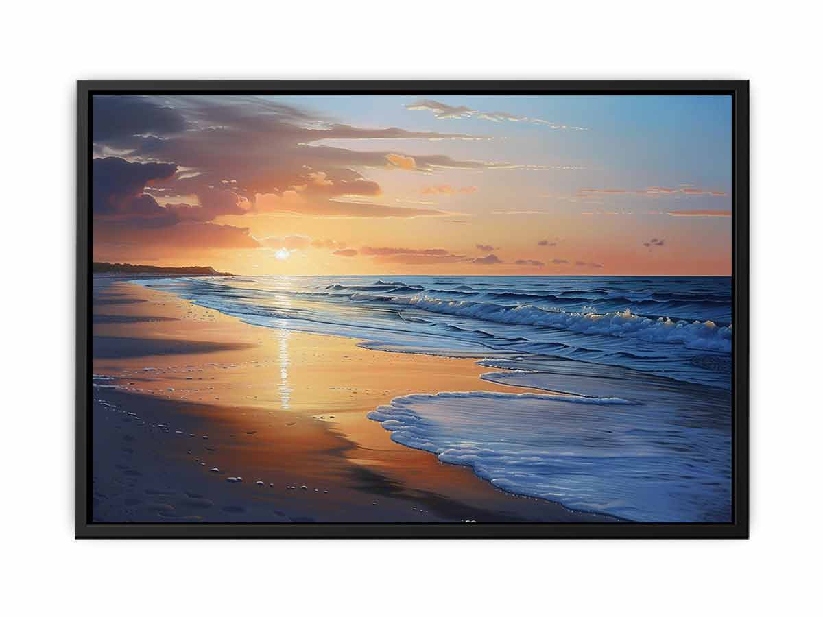 Beach Painting on   Canvas Print