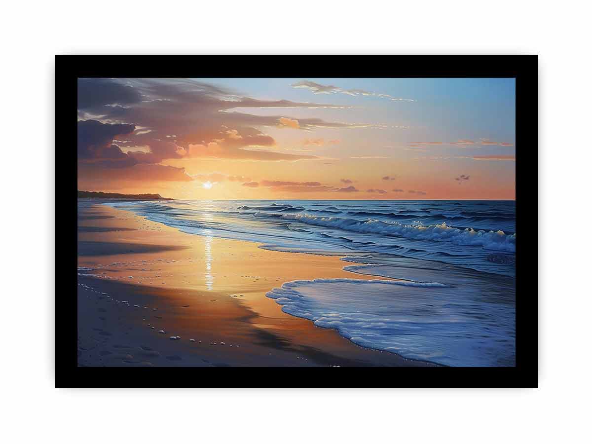 Beach Painting on   Canvas Print