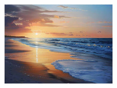 Beach Painting on   Canvas Print