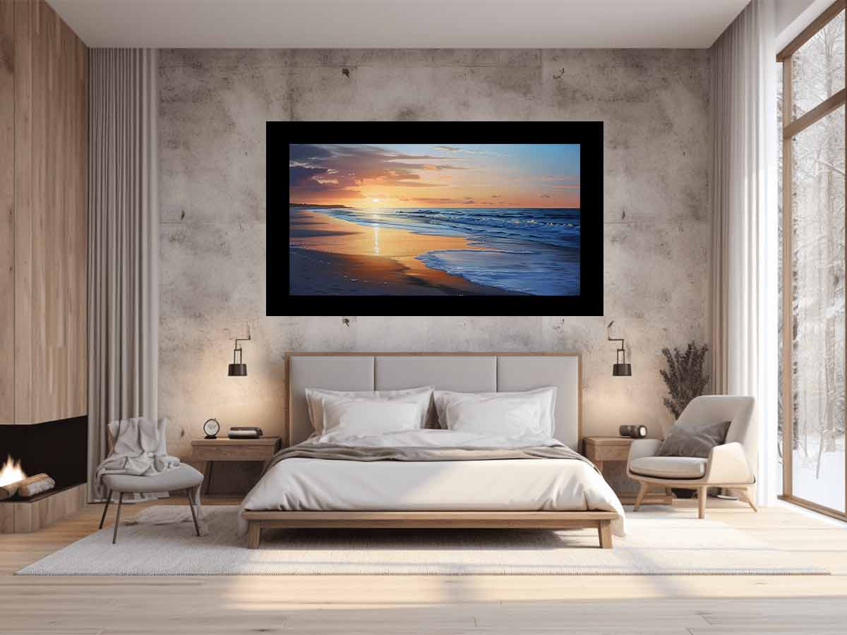 Beach Painting on   Canvas Print