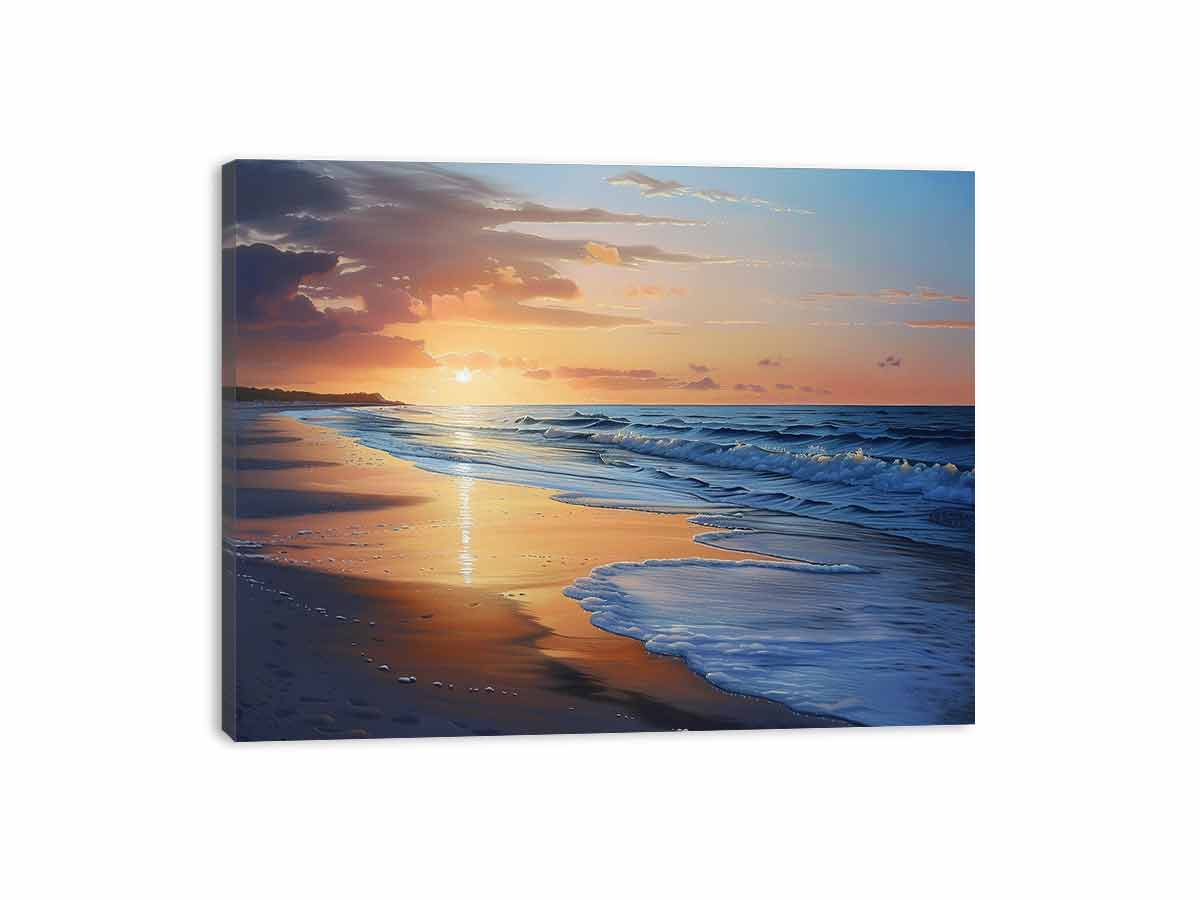 Beach Painting on   Canvas Print