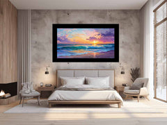 Beach sunset  Canvas Painting  Print
