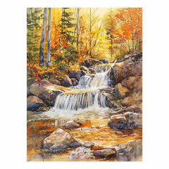 Forest Waterfall  Canvas Print