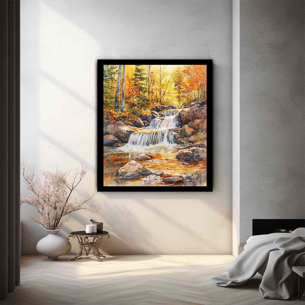 Forest Waterfall  Canvas Print
