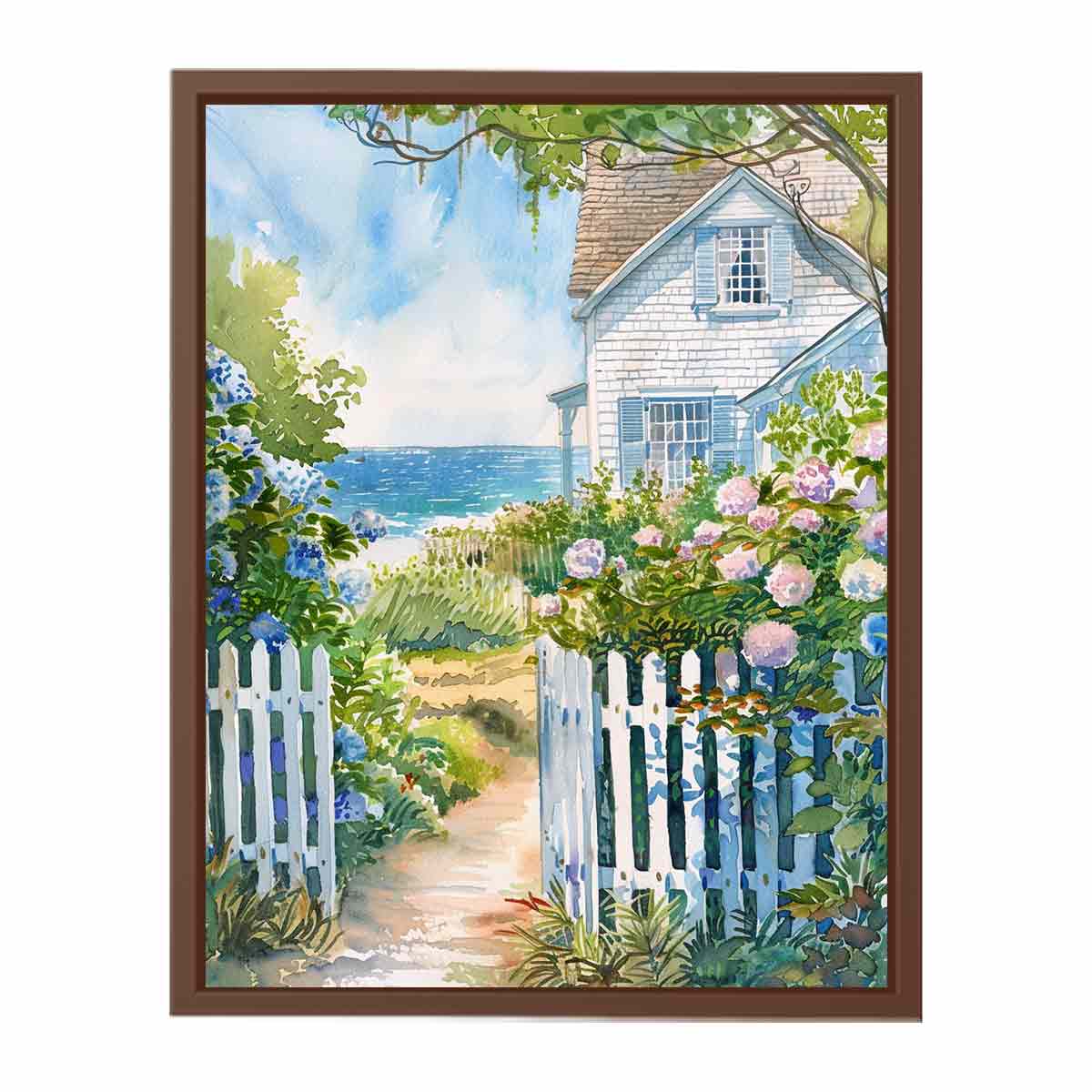 Beach House  Canvas painting