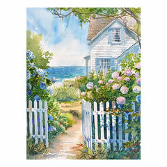 Beach House  Canvas painting