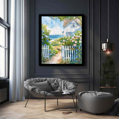 Beach House  Canvas painting