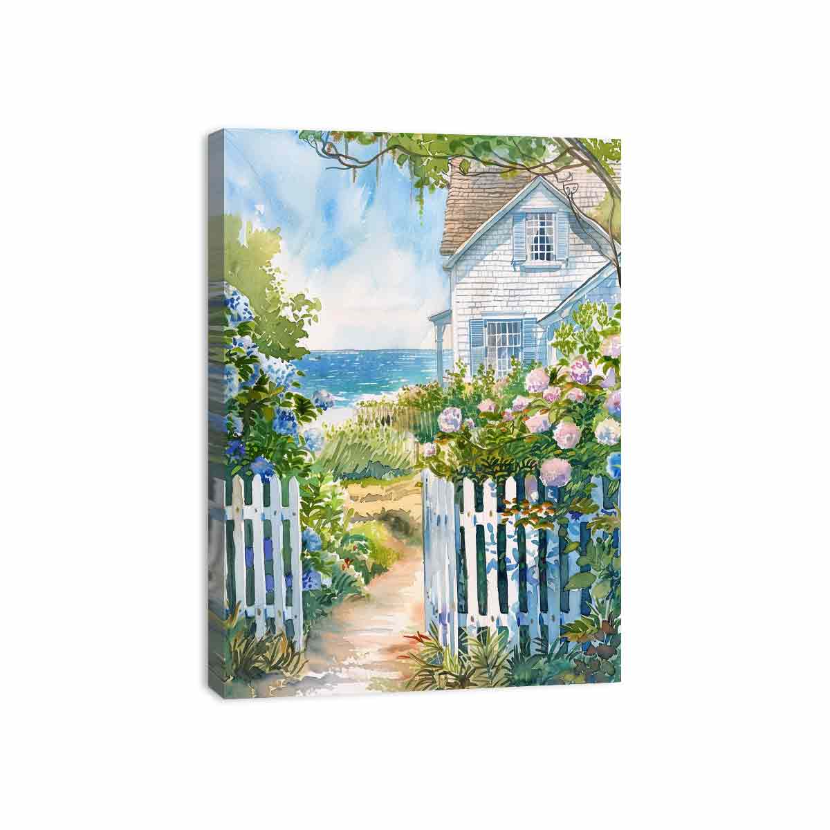 Beach House  Canvas painting