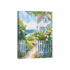 Beach House  Canvas painting