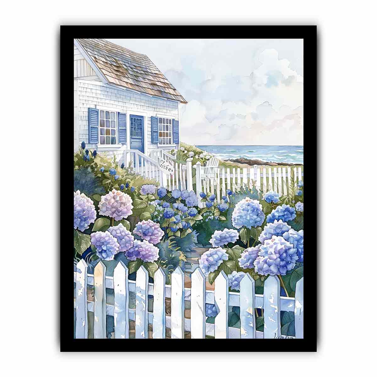 Beach House  Canvas art Print