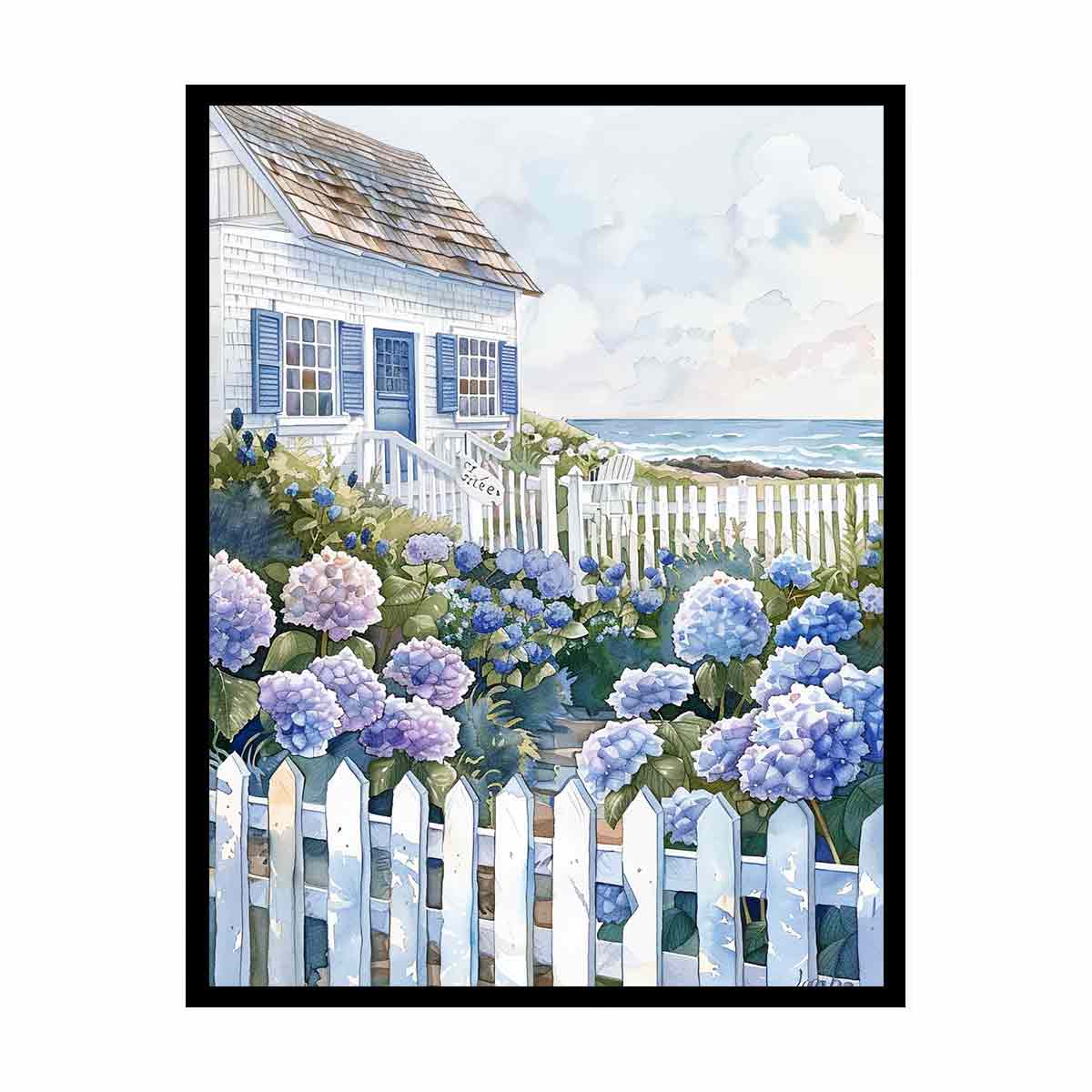 Beach House  Canvas art Print