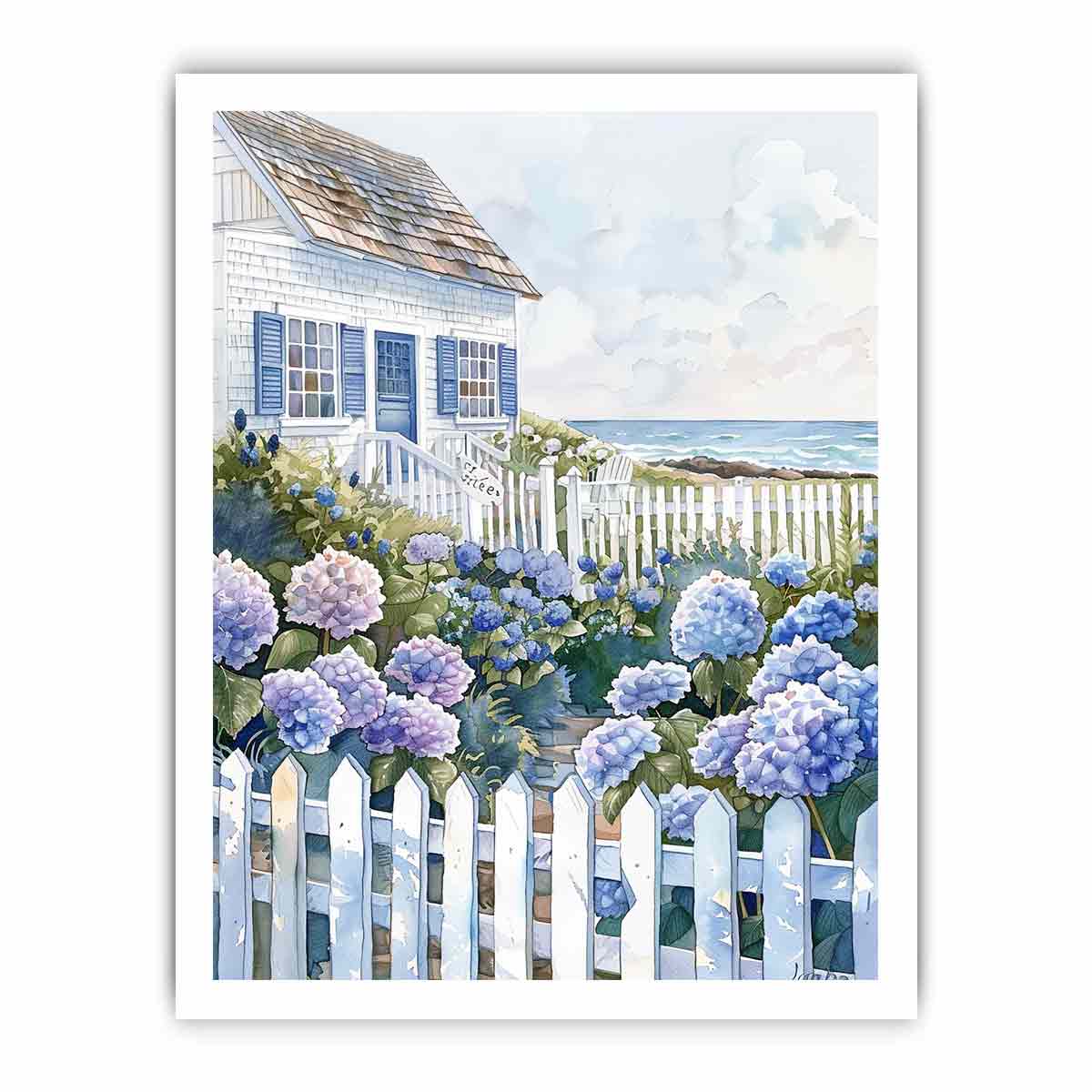 Beach House  Canvas art Print