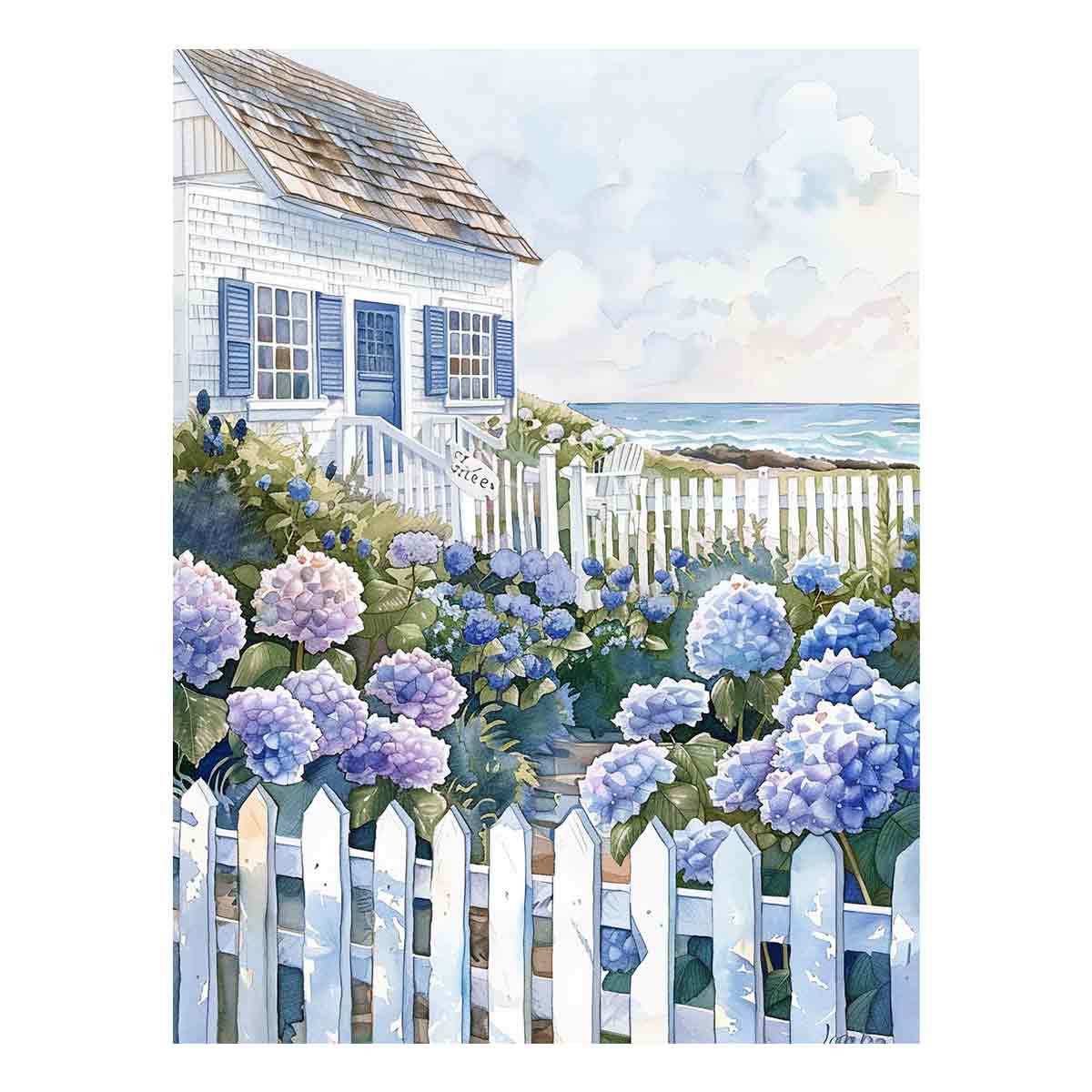 Beach House  Canvas art Print