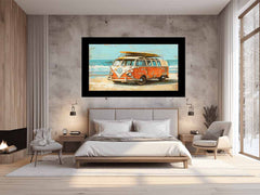 Vw Beach Side Canvas Print