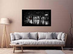 Rain Dance black & white   Canvas Print