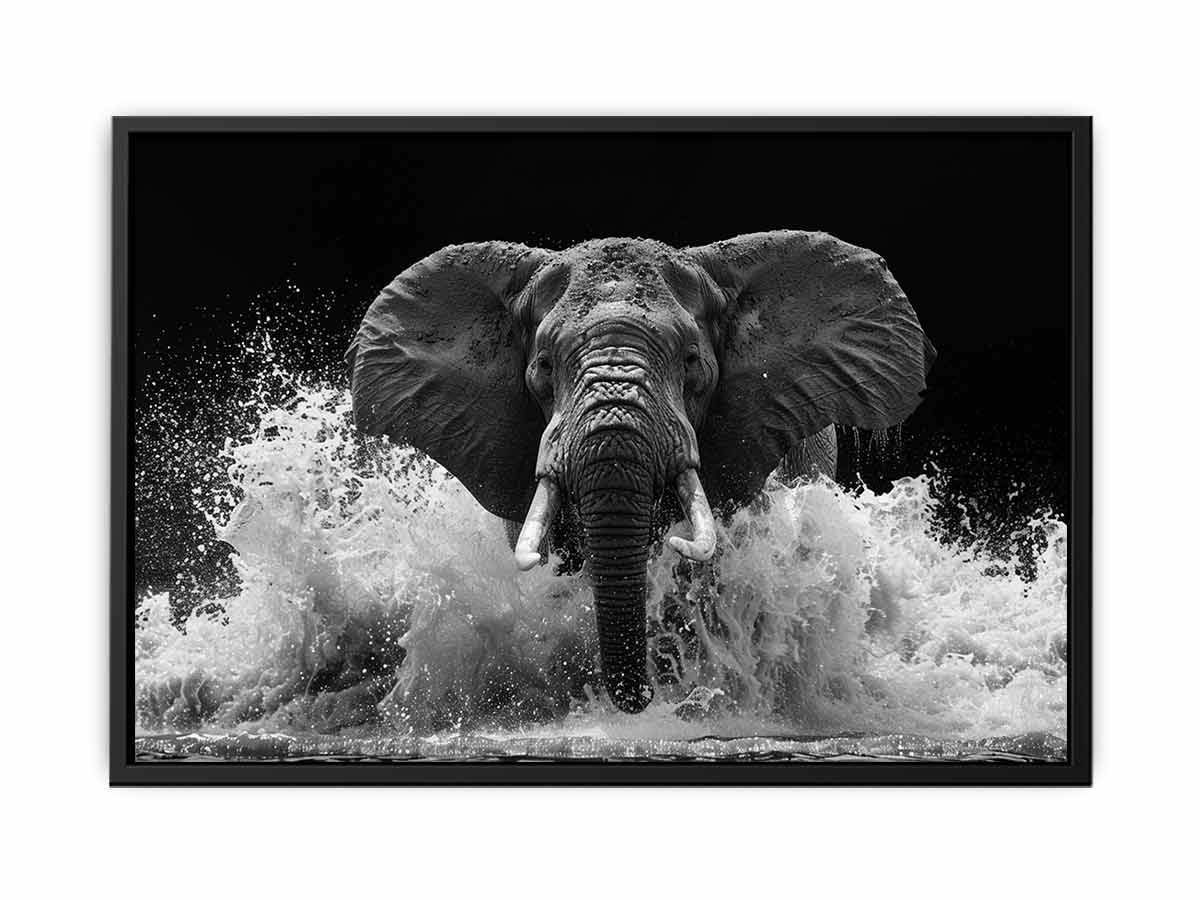 Water Elephant Canvas Print