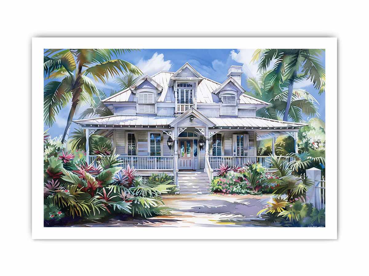 Beautiful Wodden House  Canvas Print