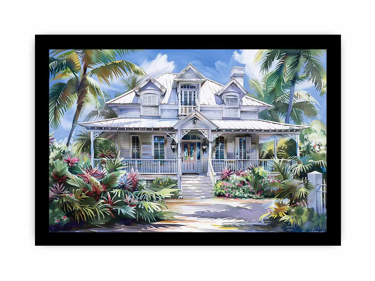 Beautiful Wodden House  Canvas Print