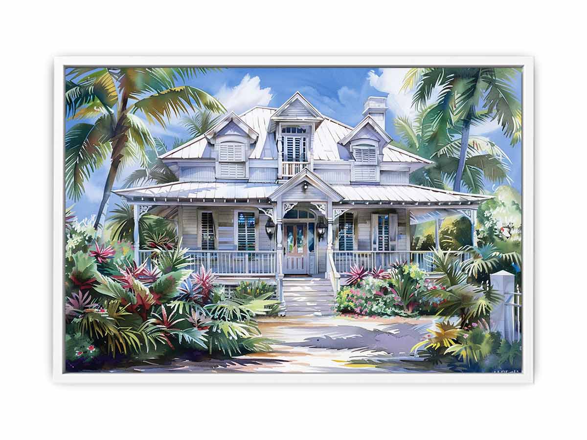 Beautiful Wodden House  Canvas Print