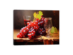 Grapes Still Life  Canvas Print