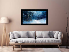 Winter  Watercolor painting  Canvas Print