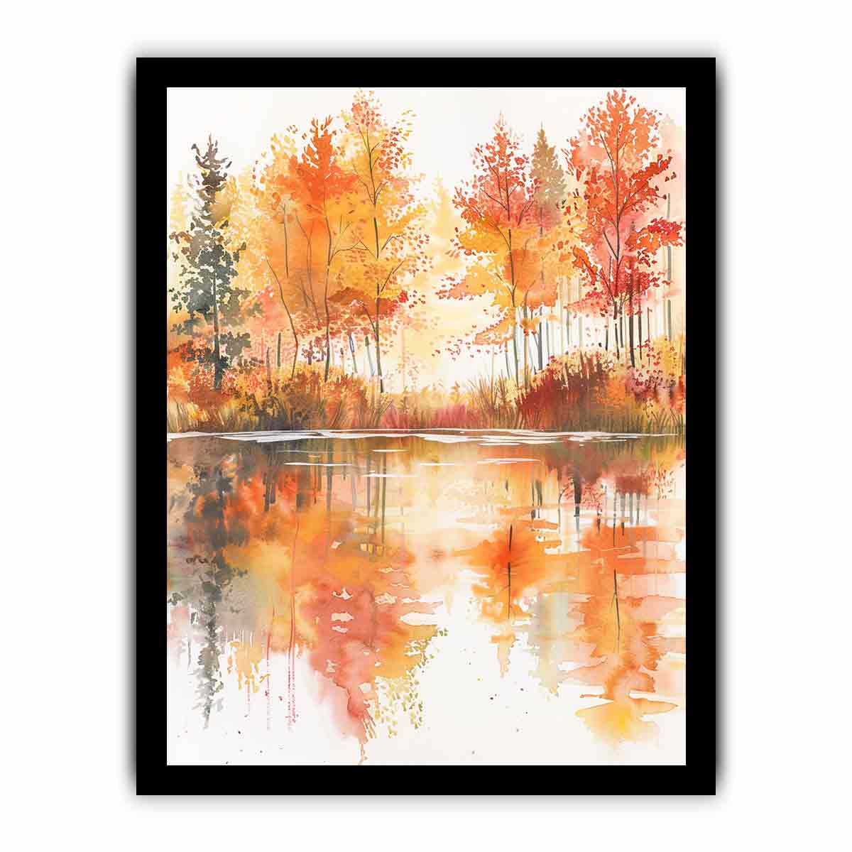 Forest Watercolor   Canvas Print
