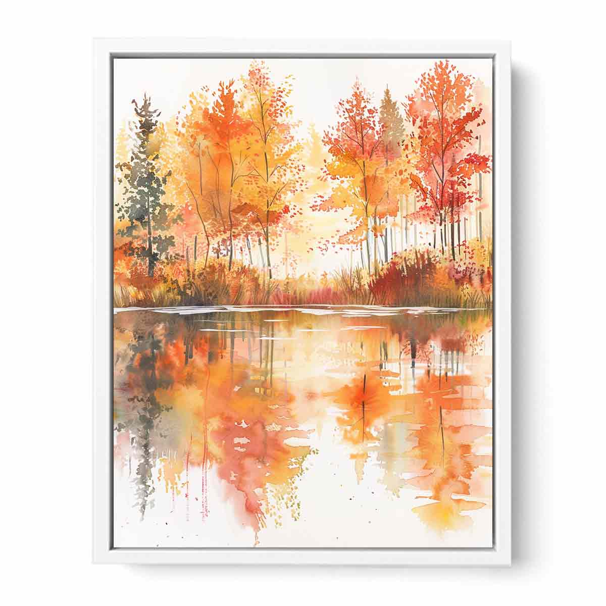 Forest Watercolor   Canvas Print