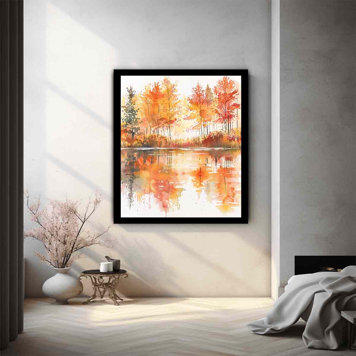 Forest Watercolor   Canvas Print