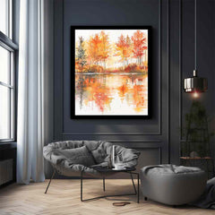 Forest Watercolor   Canvas Print