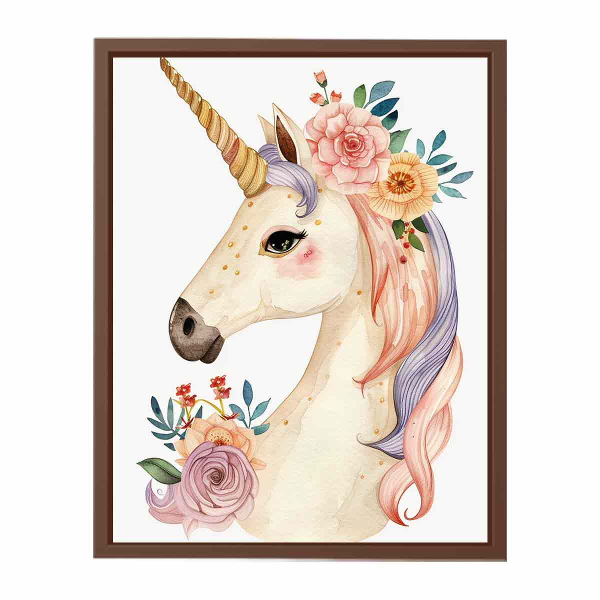 Cute Unicorn Canvas Print & Poster