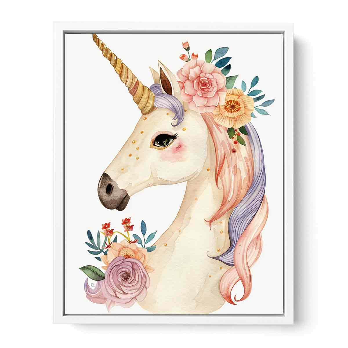 Cute Unicorn Canvas Print & Poster