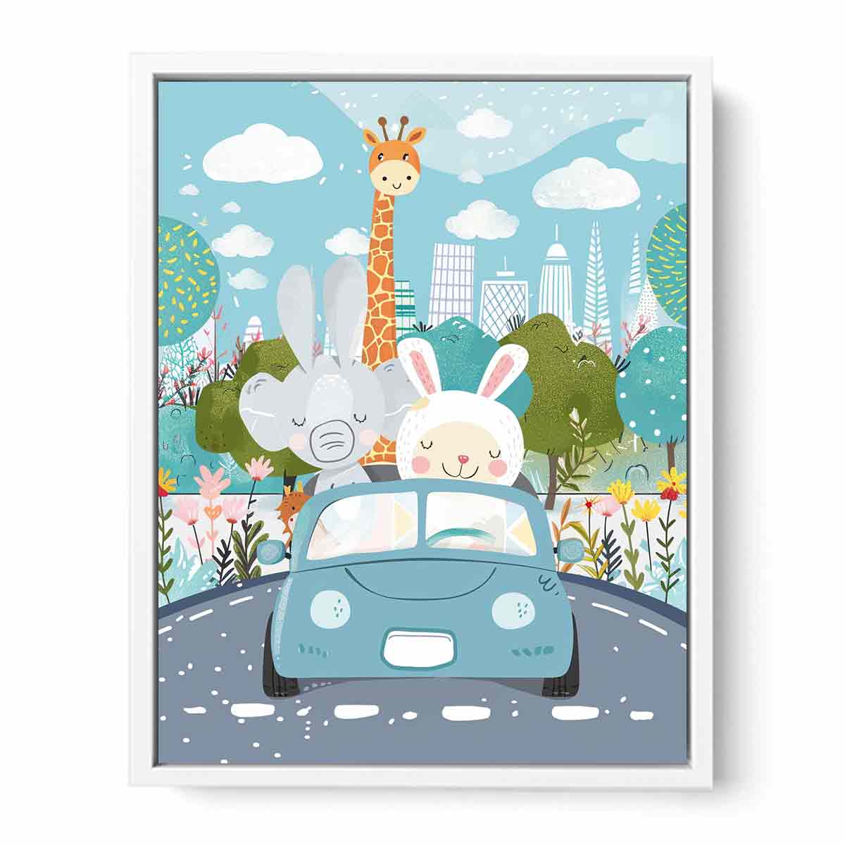Kids Car  Nursery Wall art  Poster