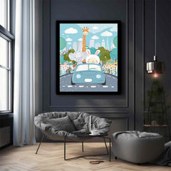 Kids Car  Nursery Wall art  Poster