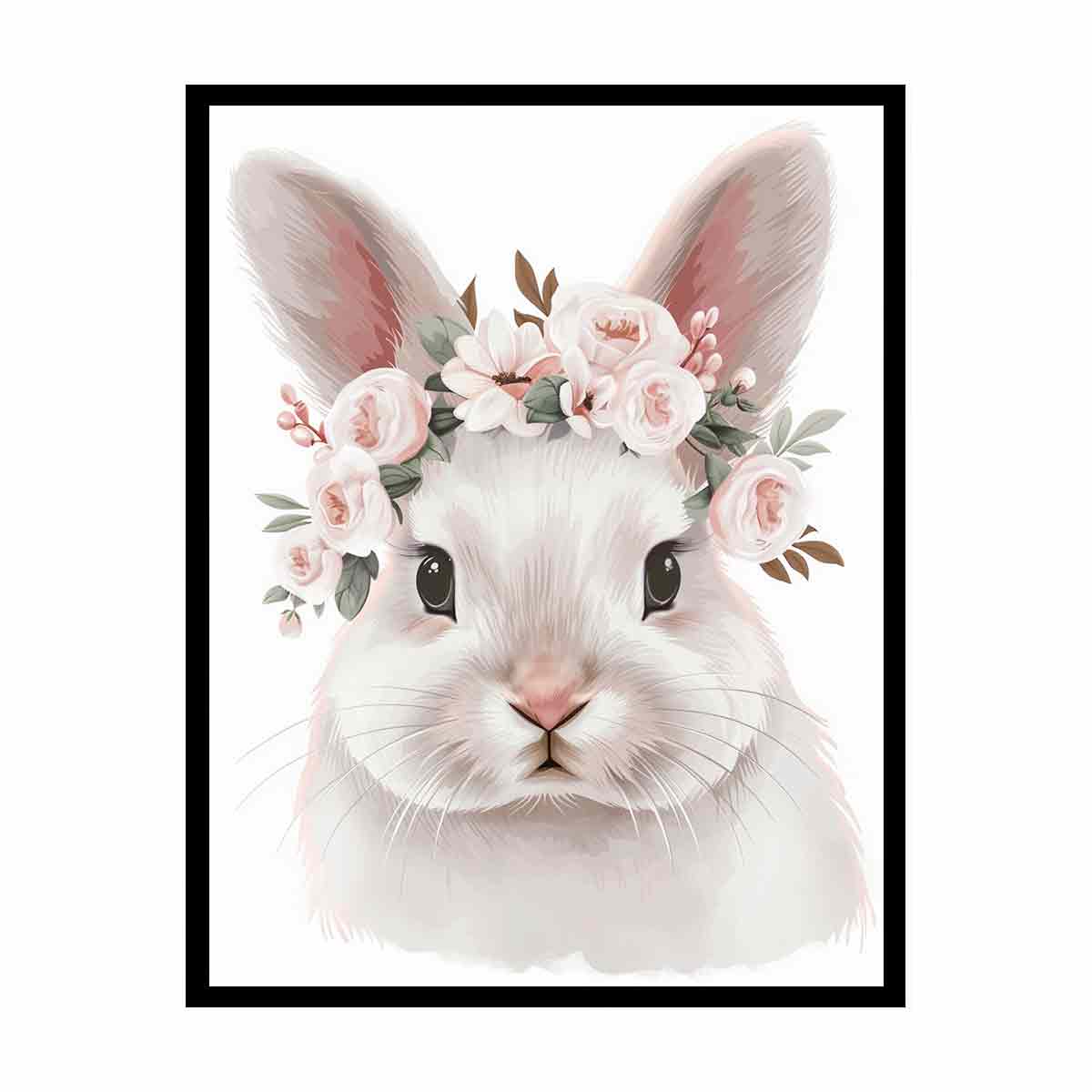 White Bunny Canvas Print