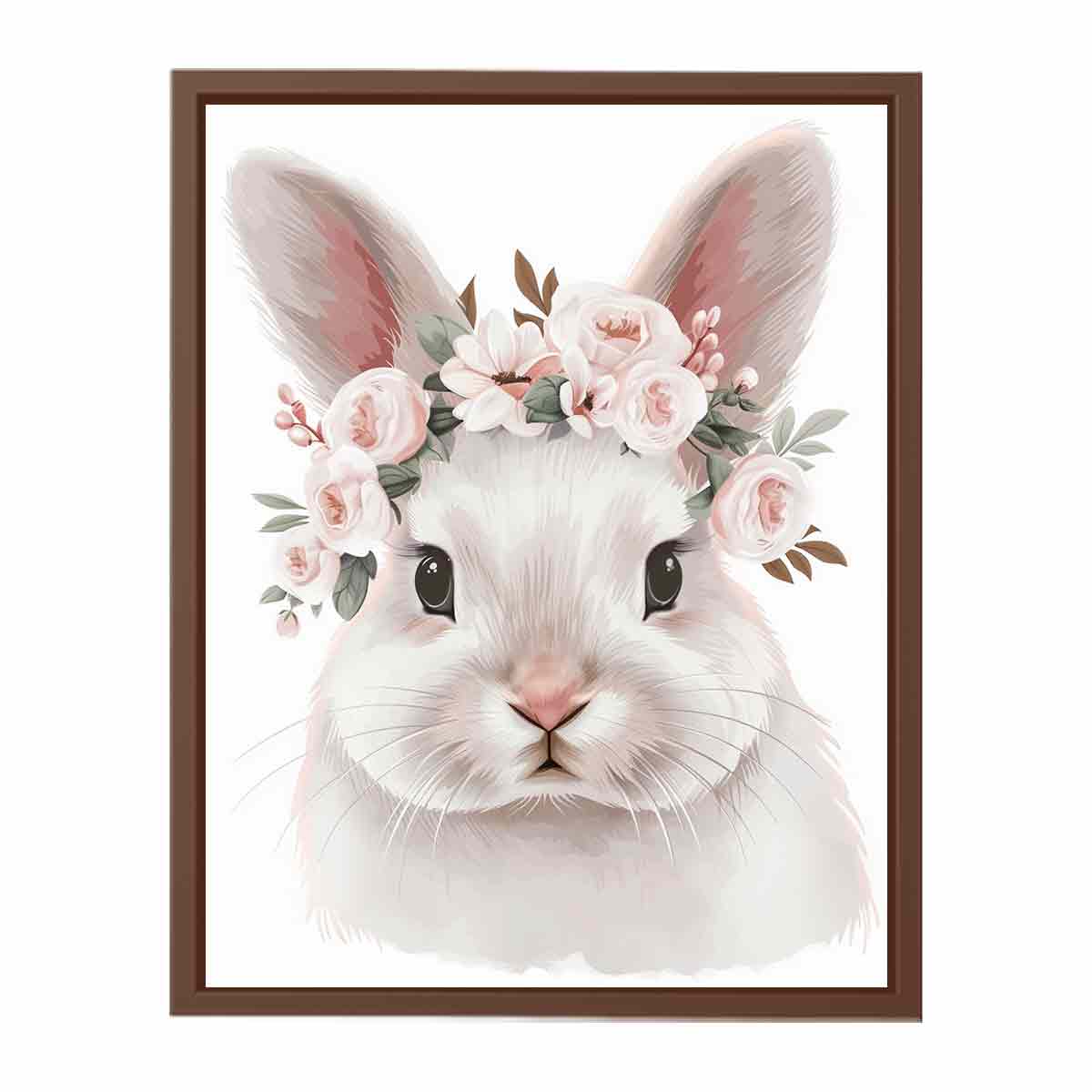 White Bunny Canvas Print