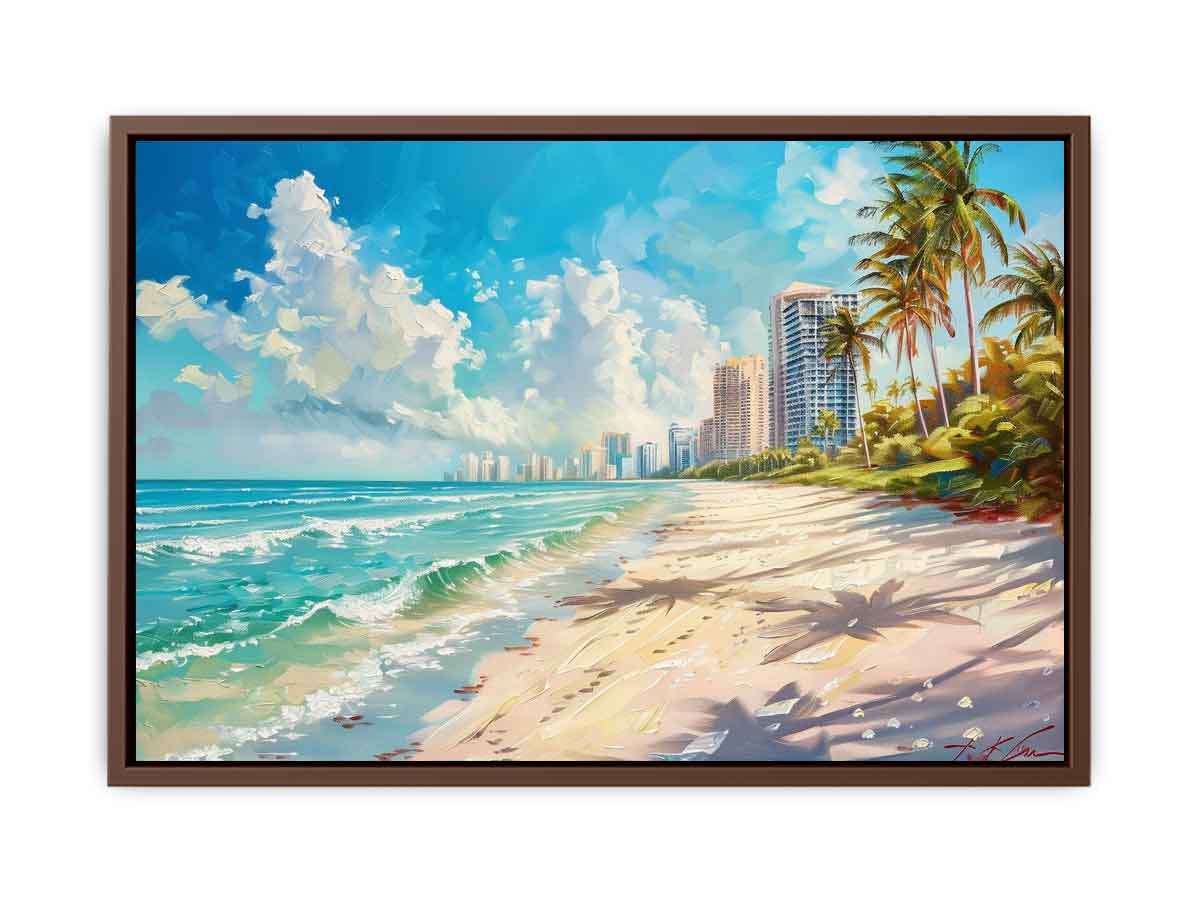 Beach City Canvas Painting On Canvas