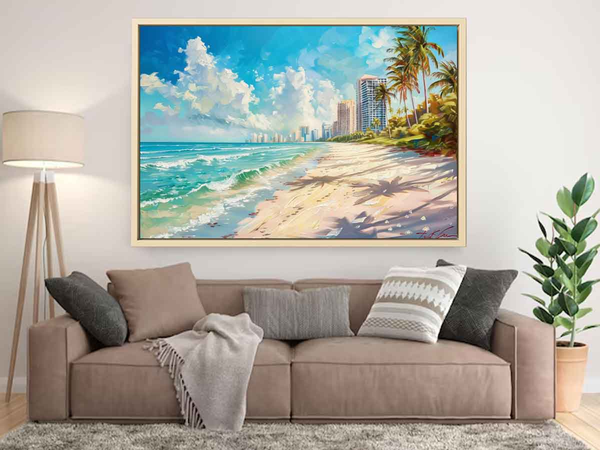 Beach City Canvas Painting On Canvas