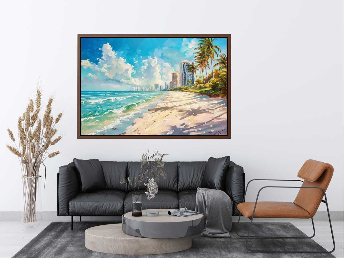 Beach City Canvas Painting On Canvas