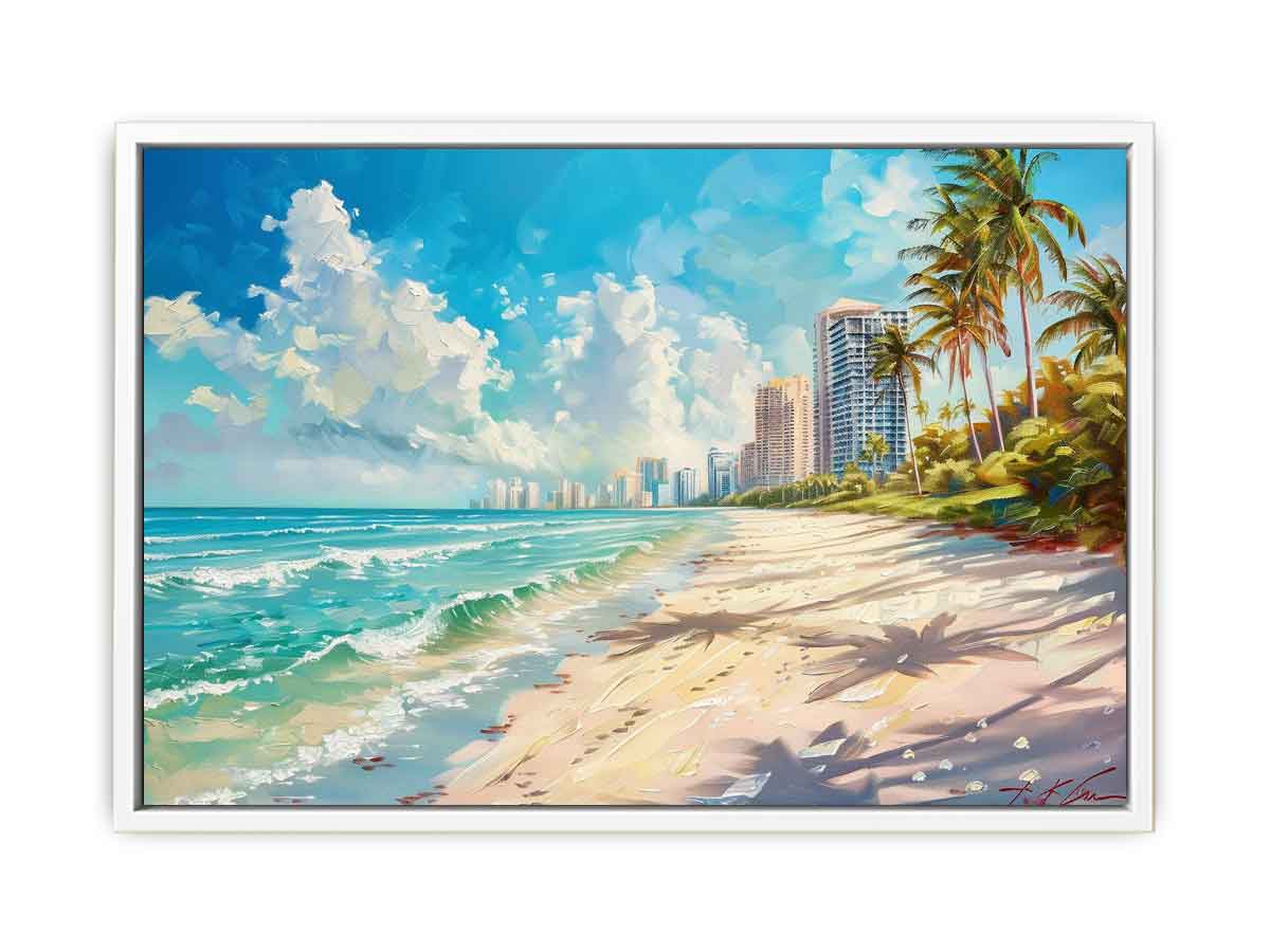 Beach City Canvas Painting On Canvas