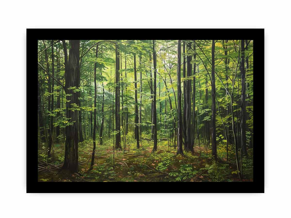 Hardwood Forest Canvas Painting