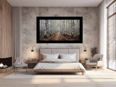 Birch Grey Tree Knife Canvas Artwork