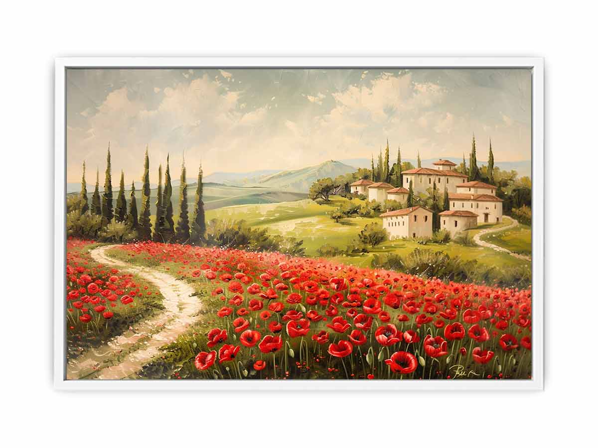 Field of Poppies Canvas Painting