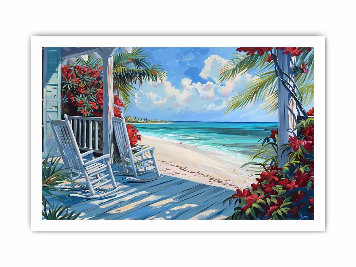 Island Beach House Artwork