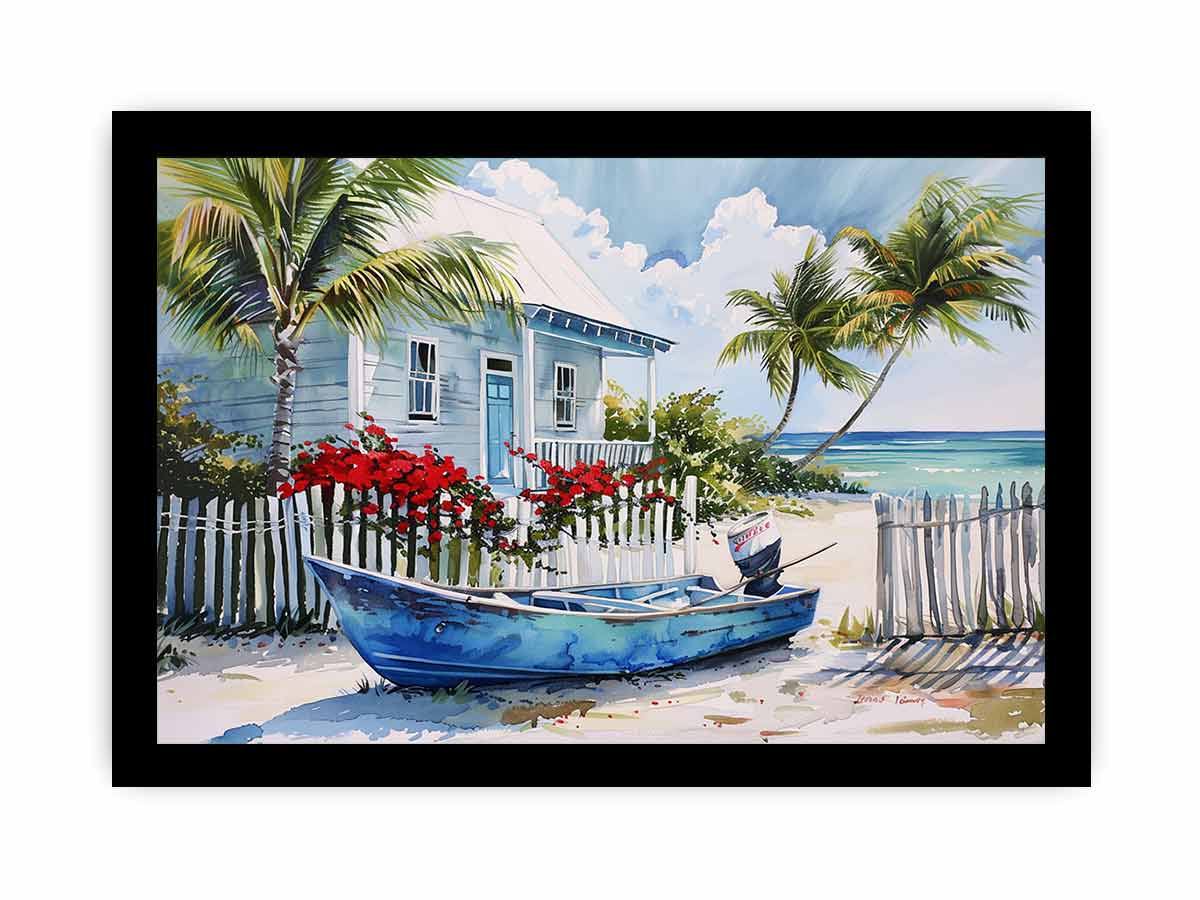 Beach House Canvas Print