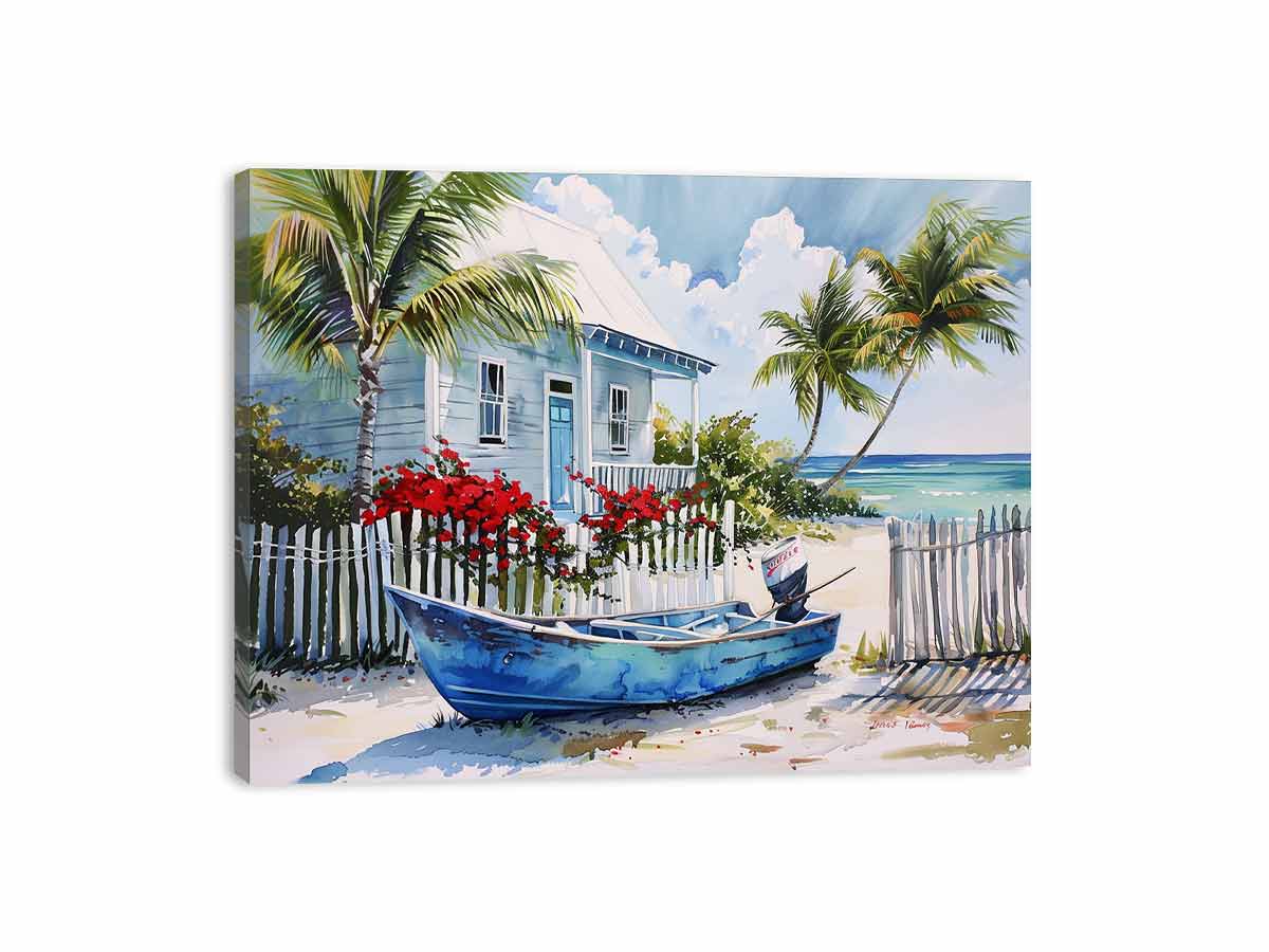Beach House Canvas Print