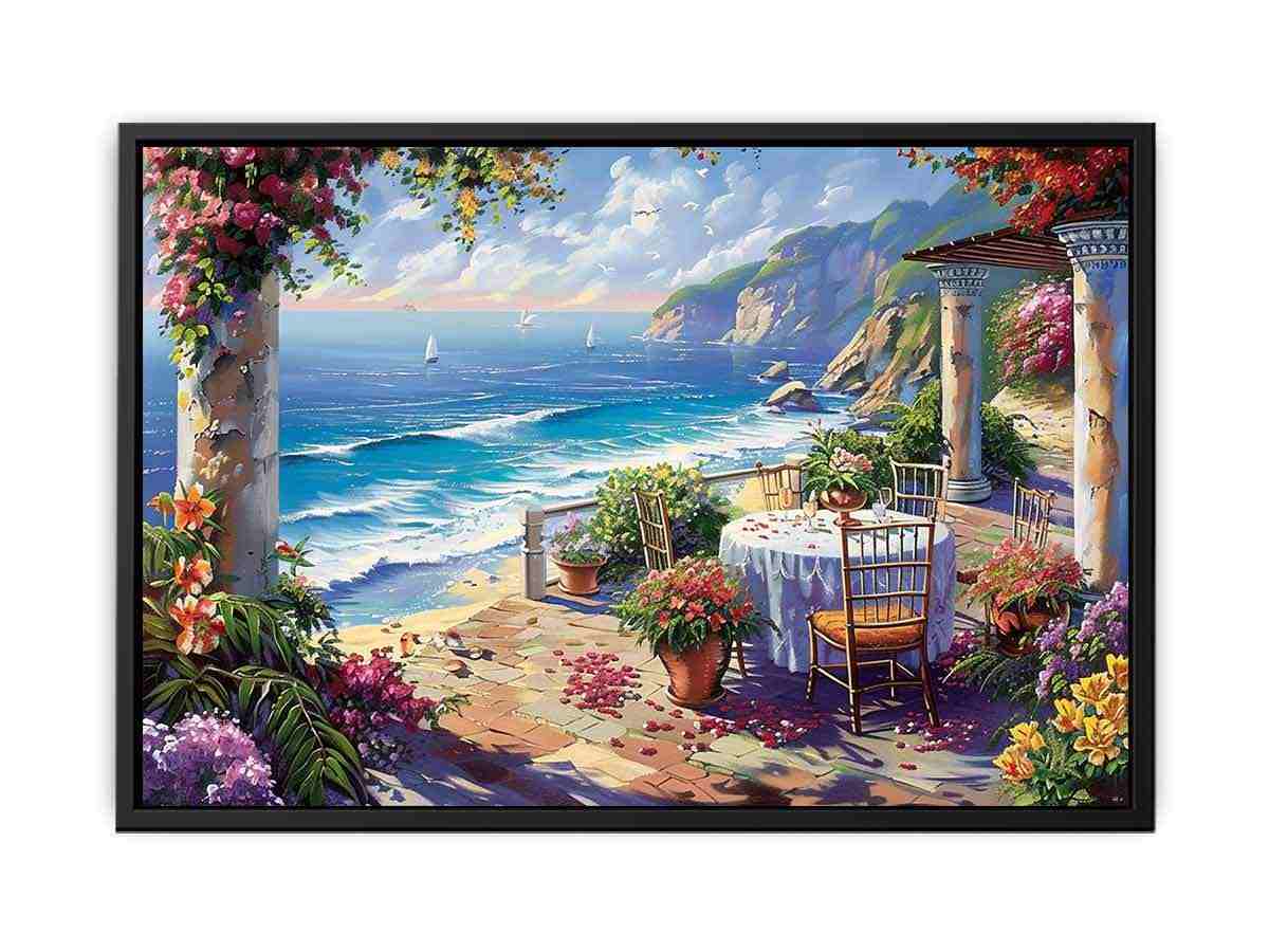 Outdoor Dining Canvas Print
