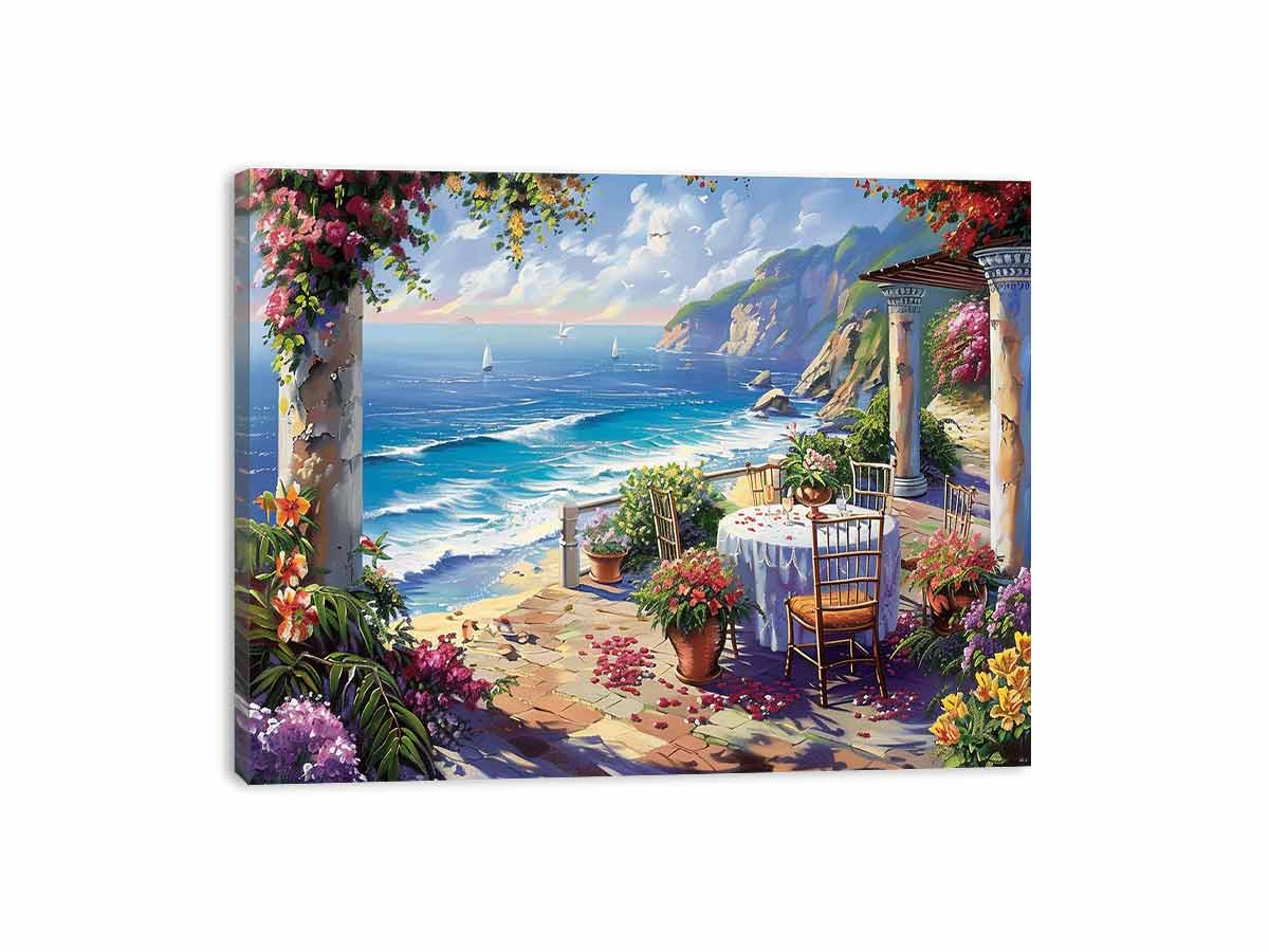 Outdoor Dining Canvas Print