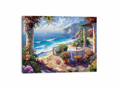 Outdoor Dining Canvas Print